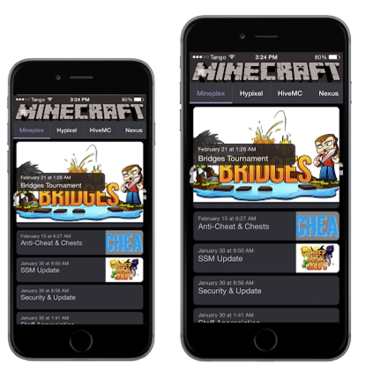 RCApplications's tweet image. Minecraft News just got a major update! View the forums from @Mineplex @HypixelNetwork @theHiveMC and @TheNexusMC!