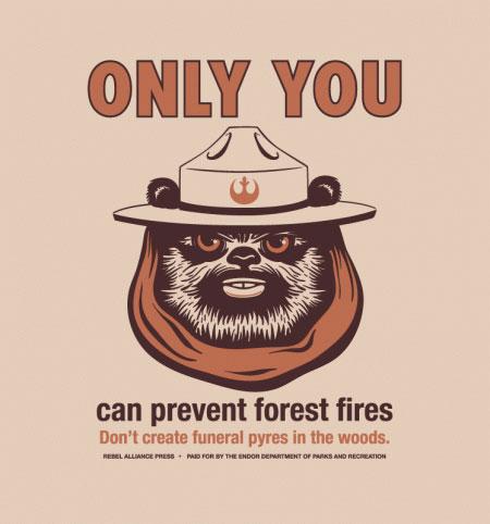 SWshirts's tweet image. Let's Save The Forest. Ewok PSA goo.gl/lXkvPP