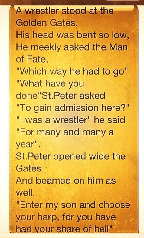 CauseWrestling's tweet photo. #Wrestling http://t.co/wI7pMKmoQh