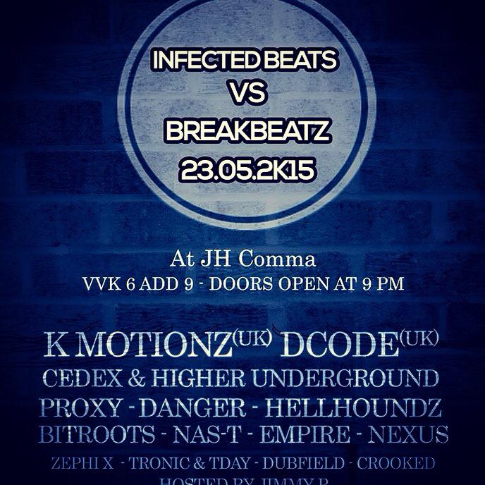 maenhoutthomas's tweet photo. INFECTED BEATS vs BREAKBEATZ
#ownparty #infectedbeats #breakbeatz #firsttimebelgiumartist #kmotionz #dcode #proxyteam http://t.co/IcZ5hmQiLa