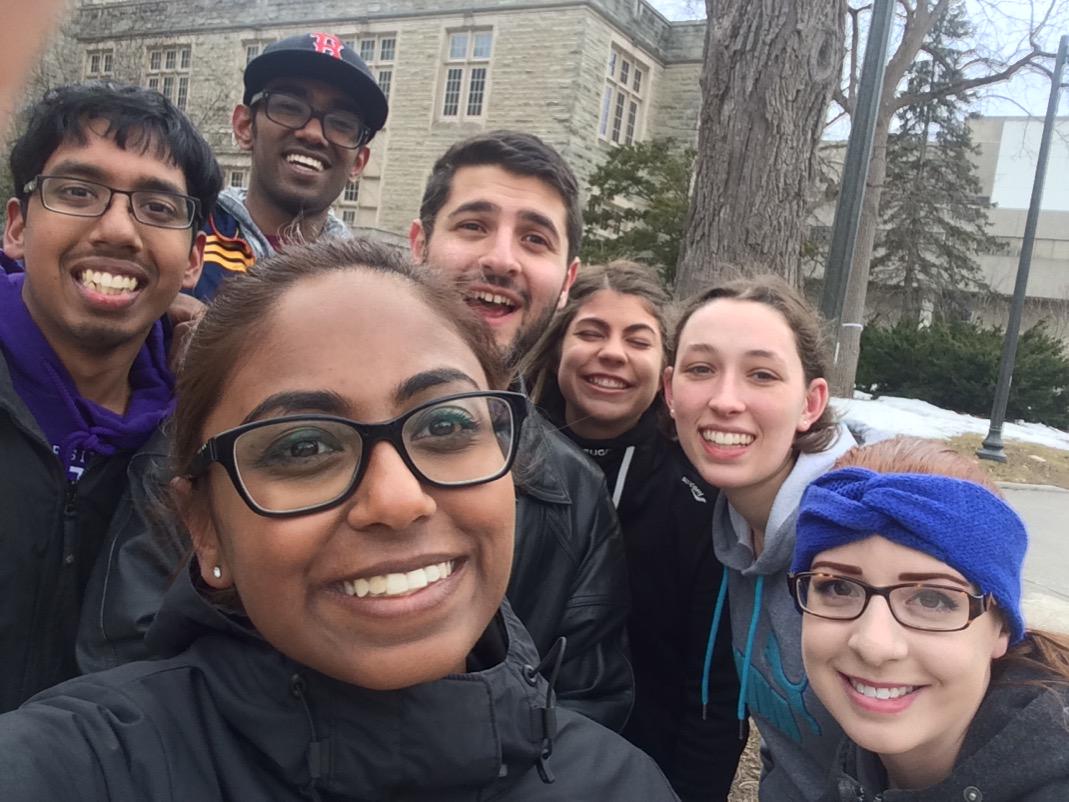 TeamLitchfield's tweet photo. With our fellow zombies at the campus wide Humans vs. Zombies game! Watch out humans! #WalkingDead http://t.co/30uKyXAquT