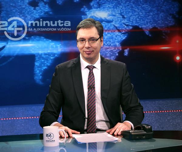 24minuta's tweet photo. "24 minuta sa Aleksandrom Vučićem" #24minuta http://t.co/x8SuXQtUIM