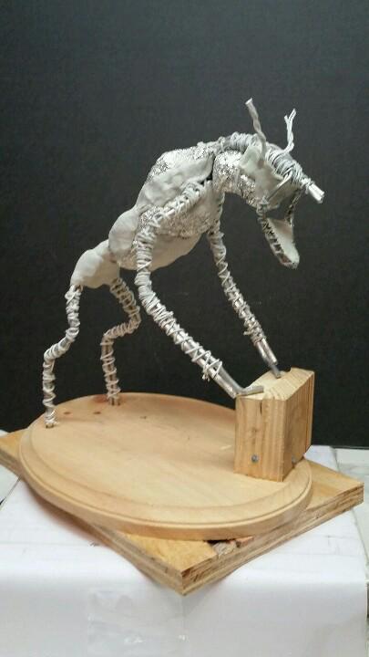 Shiflett Brothers on X: Chupacabra maquette armature. Aluminum