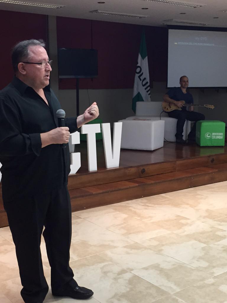 maratoncinetv's tweet photo. Manuel Cuenca nos contó la historia del audiovisual paraguayo.#mctv http://t.co/lPSvQRrwcb