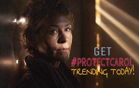 IovemetaI's tweet photo. RT this and help get #ProtectCarol trending. Be sure to spread the word! #TWDFamily #TheWalkingDeadFinale http://t.co/XUCyvepdBf