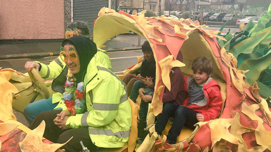 Great times <a href="/TheMillE17/">The Mill E17</a> today. The pineapple car was a huge hit!