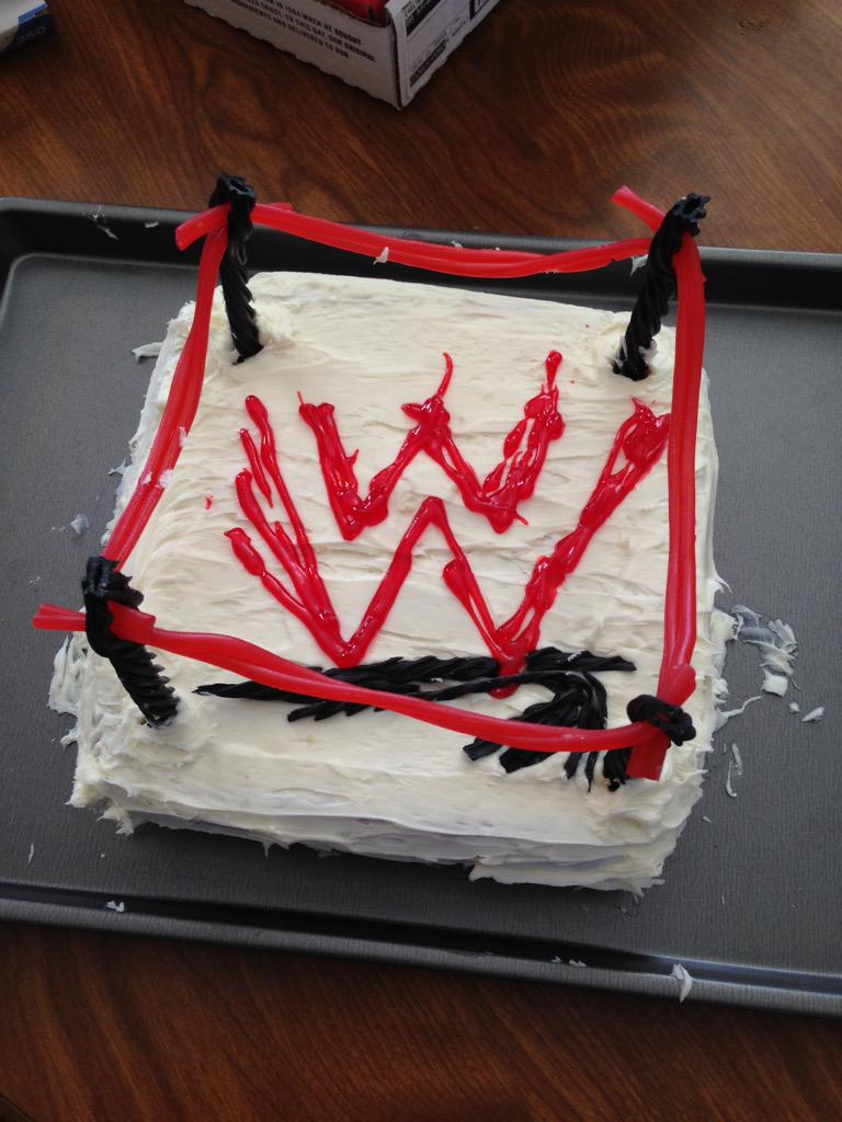 montalvo_rich's tweet photo. Did we just make a wwe cake? Yes! Yes! Yes! Yes! @doubleA_WIR @DanTheCannon @14Belair42 @SHannaROche #awwir #TIPEEPS http://t.co/rCeVR0LjYB