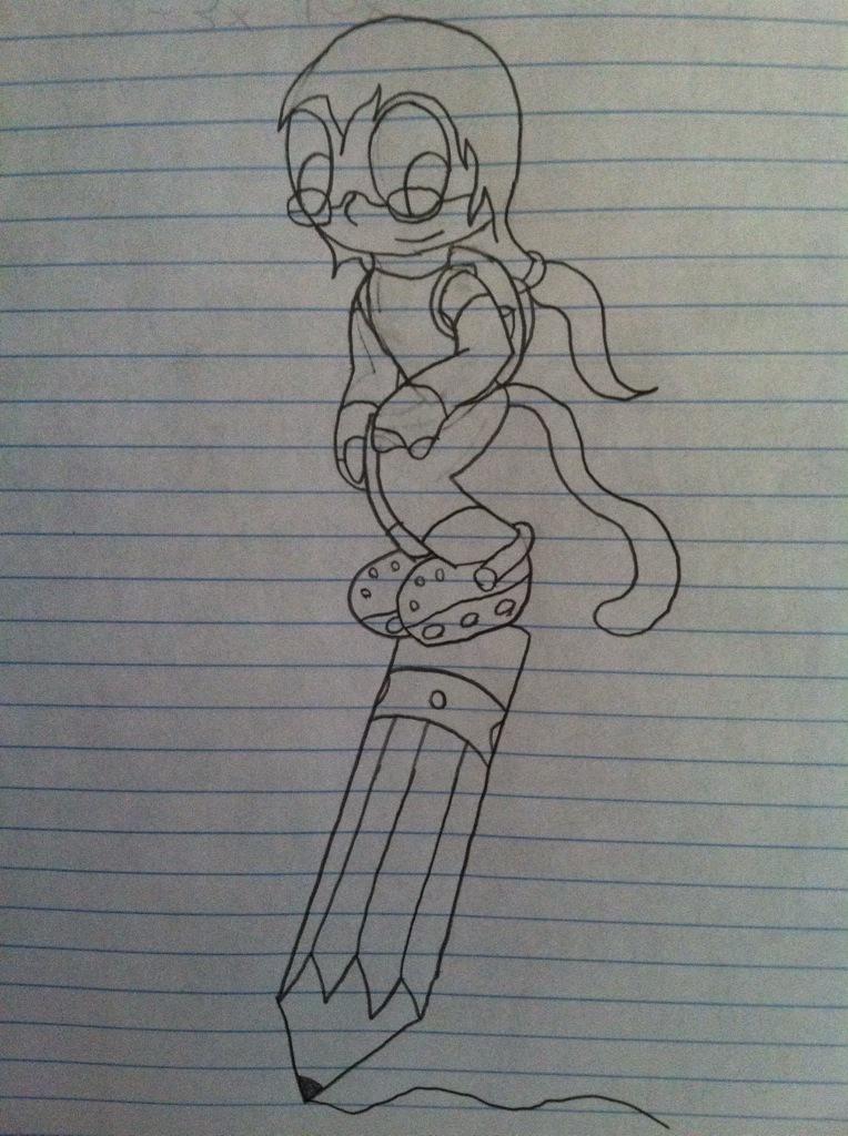 //I made a writer persona. Kinda in love with this style of ponytail-