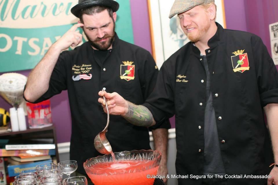 DocAndGodfather's tweet photo. @totc a couple years ago w/ @RoundTableRye and Doc making delicious @WhatIsSamogon punch @twelvemilelimit!GoodTimes! http://t.co/It80rQZEZU