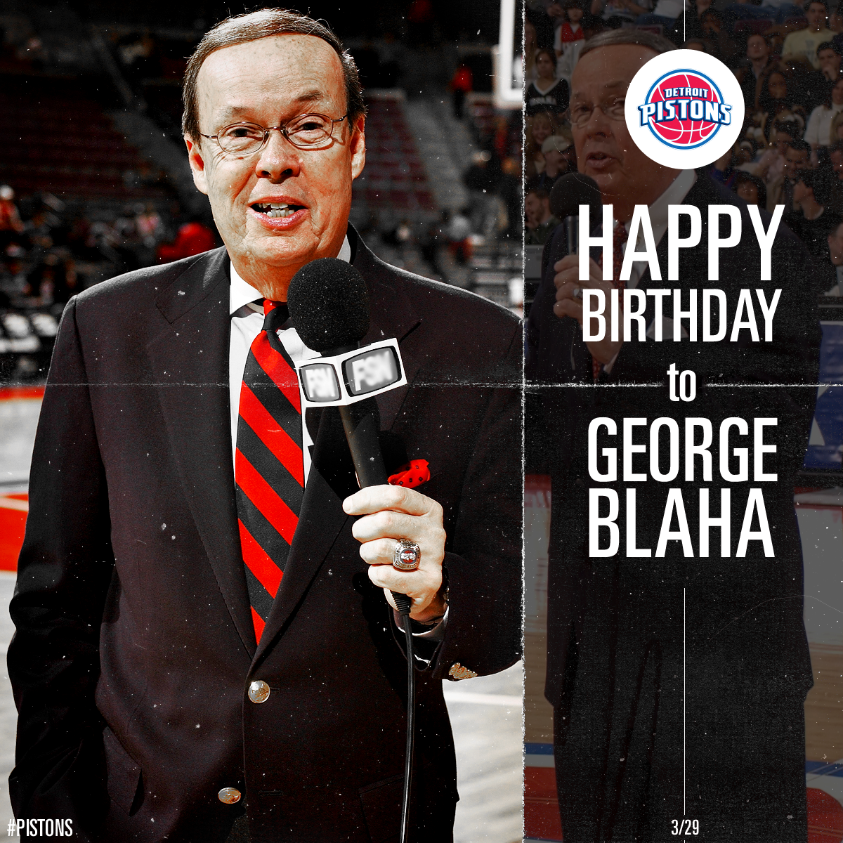 DetroitPistons's tweet photo. #CountThatBaby
Happy Birthday George Blaha! http://t.co/MzOxUgLH2l