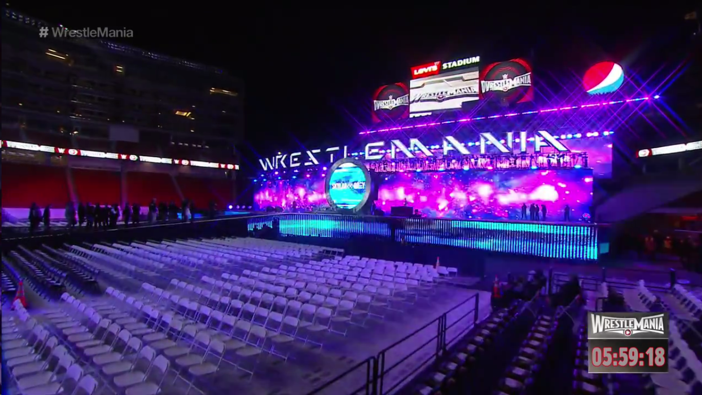 Foto: Cenário da WWE WrestleMania 31