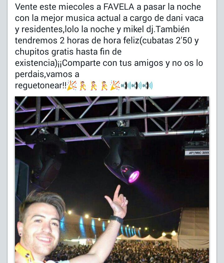 loliyo800's tweet photo. UN PEQUEÑO ADELANTO DE LA FIESTA DEL MIERCOLES SANTO EN @FAVELAlaParra QUE NO TE LO CUENTEN, LO VAMOS A PASAR DE LUJO http://t.co/5miegIAXZ1