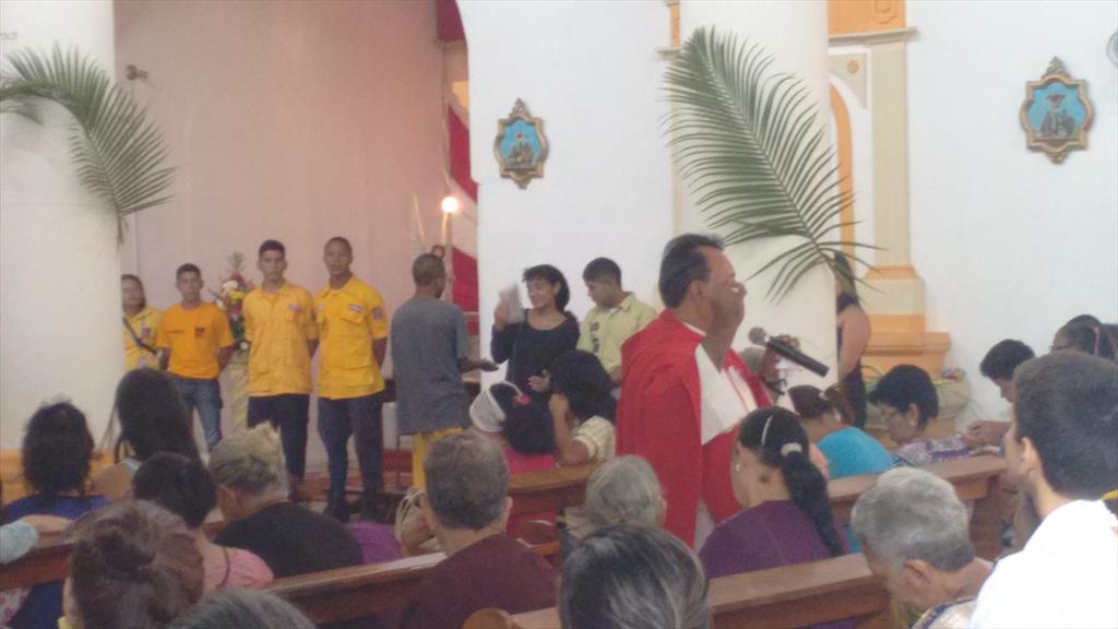 Hoy en guardia preventiva en iglesia del municipio urachiche . OPERATIVO SEMANA SANTA 2015.