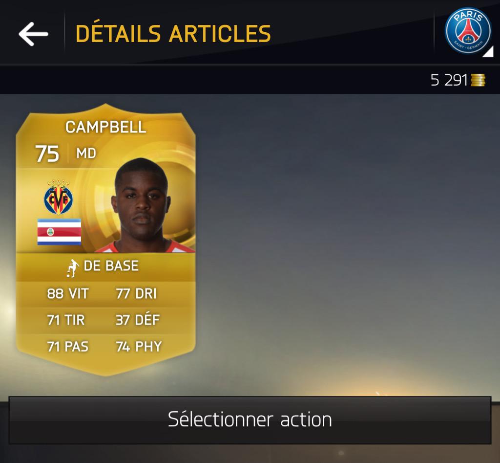 wtproduction's tweet photo. @SBycampbell @joaquimbatica @joel_campbell12 in my Ultimate Team @EASPORTSFIFA #free #pack #FUT #wtprod @PSG_inside http://t.co/RhzP8CKAWt