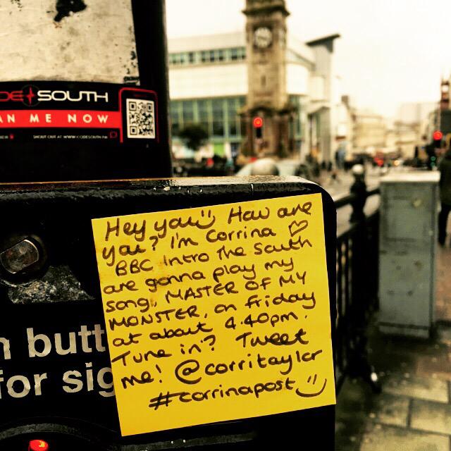 CorriTaylor's tweet image. @BBCIntroSouth look how I've been telling everyone that you're playing mine and @DataChildMusic 's song on Friday :-)