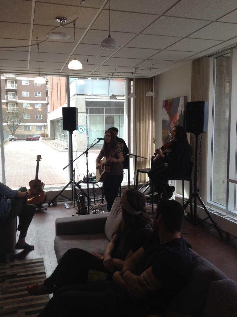 CMTTFeventsYYC's tweet photo. Heather Cameron and crew sharing their beautiful gift of music with all of us here. #March4MT #music #musictherapyyyc http://t.co/zJDo25XaOC