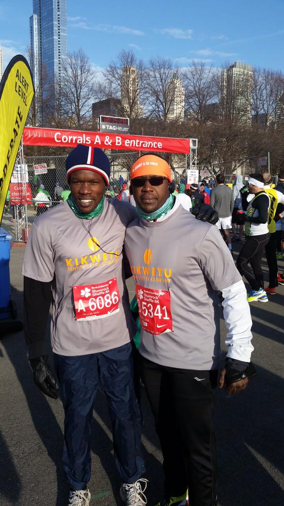 Rocked the #ShamrockShuffle today! Notice our awesome #running shirts?