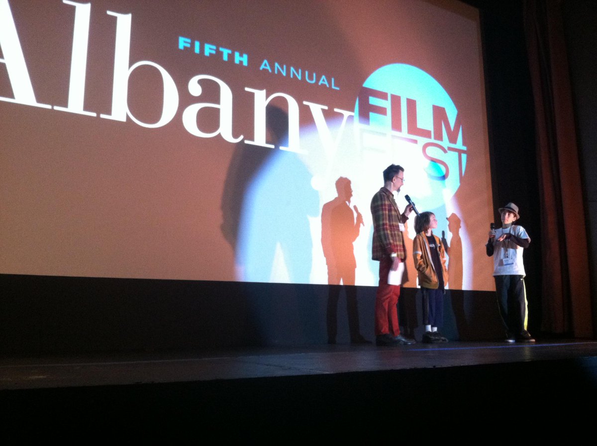 AlbanyFilmFest's tweet photo. Q&amp;A w/ award-winning young directors, Pierre Schantz &amp; Dashiell Cronin by @GeeFweeBoedoe #AlbanyFilmFest http://t.co/PWi7hKPTyt