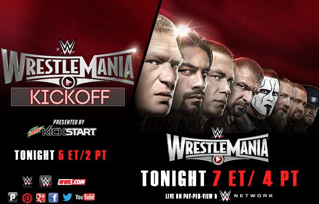 Image result for wwe wrestlemania 31 kickoff
