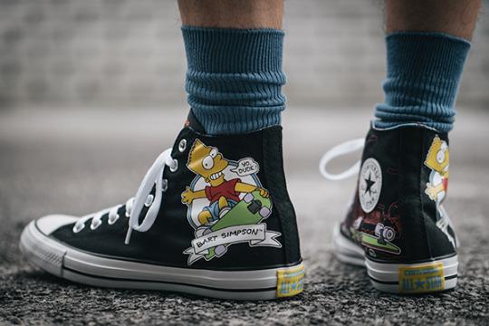 converse bart simpson