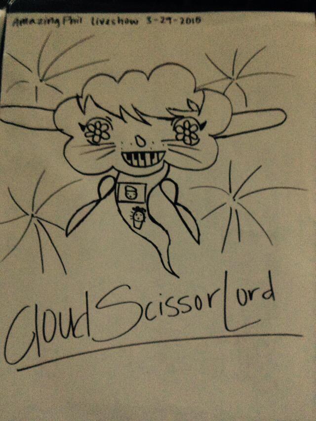 HeresWonderwall's tweet photo. Ah yes. The Dan and Phil live show drawing game. @AmazingPhil @danisnotonfire #drawinggame #CloudScissorLord http://t.co/ABrvjRd6mw