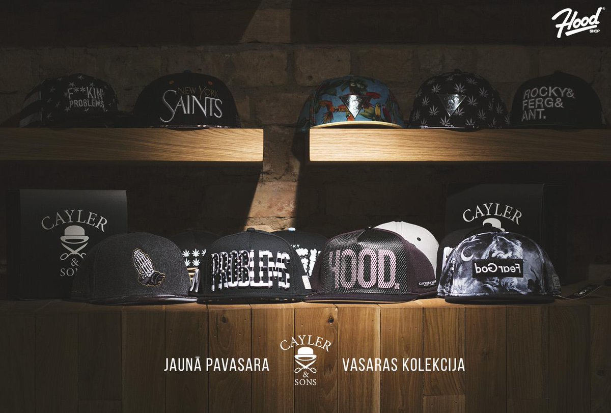 CAYLER &amp; SONS jaunās sezonas cepures jau HOODSHOPā , un streetshop.lv/men/latest