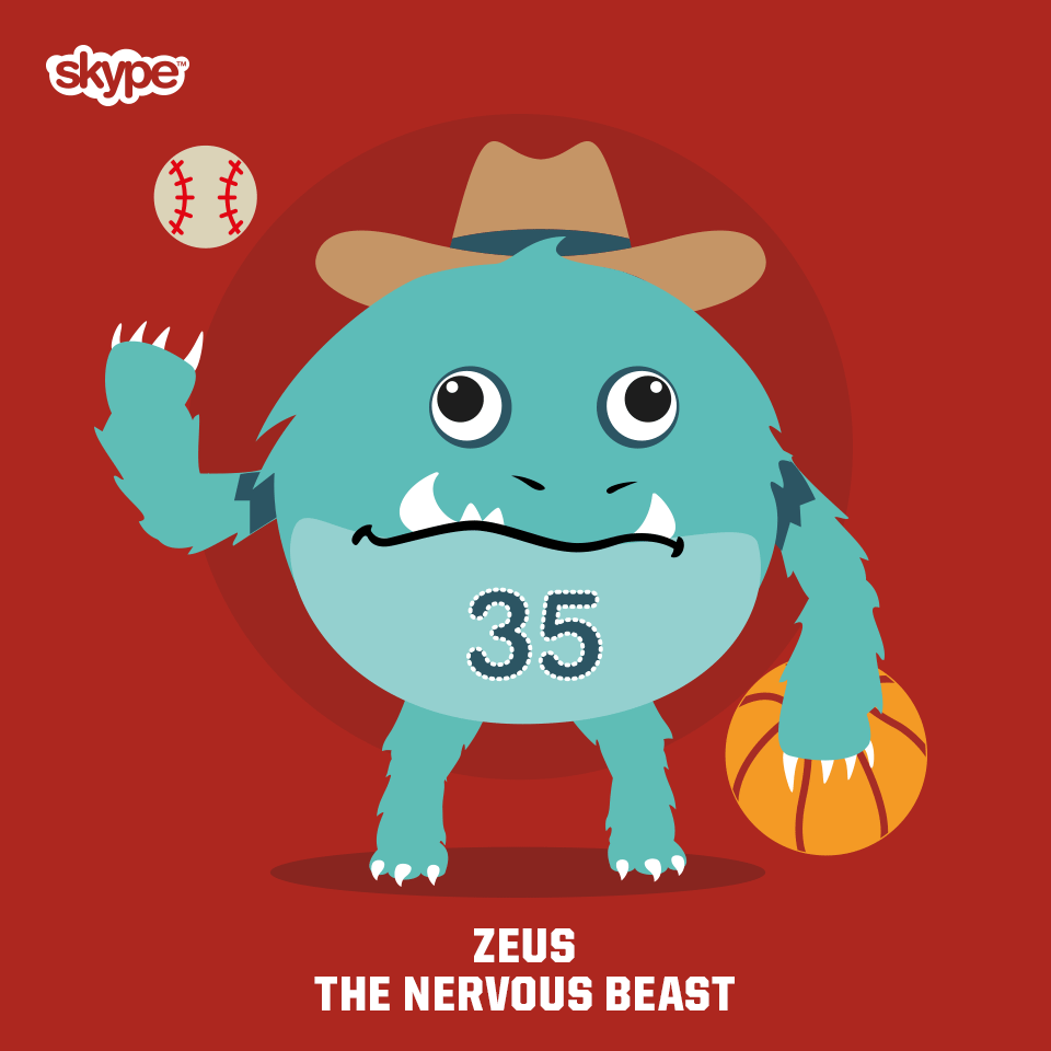 Skype's tweet photo. So cute. So nervous. What will yours be? Add MarchMascots on Skype to find out. #MarchMascots http://t.co/7wybGftx9c http://t.co/hHzEj6LiBw