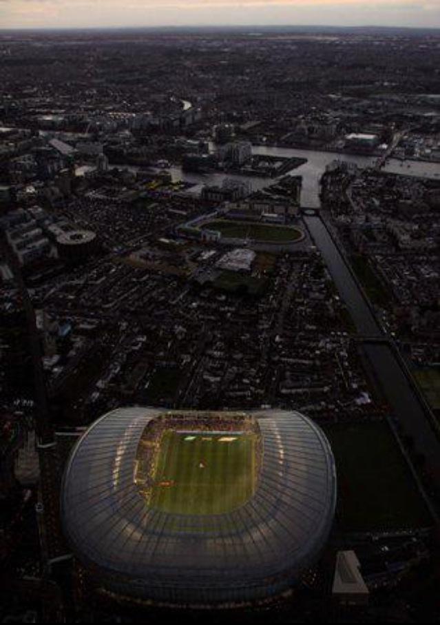 spin1038's tweet photo. Check out a pic from @GardaTraffic - their Helicopter is over the Aviva now! #Dublin http://t.co/gsoiLnk9ps