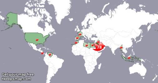 moh378500's tweet photo. My followers live in Saudi Arabia (78%), Kuwait(5%)... Get your free map too: http://t.co/EySX57wirn http://t.co/2dqpTLXBAa