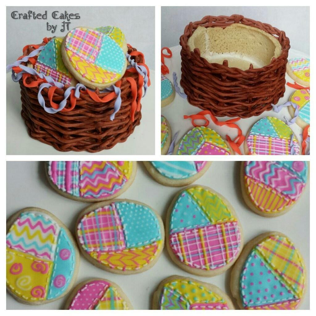 100% edible easter basket! Also filled with delicious sugar cookie easter eggs! #easter #sugarcookies