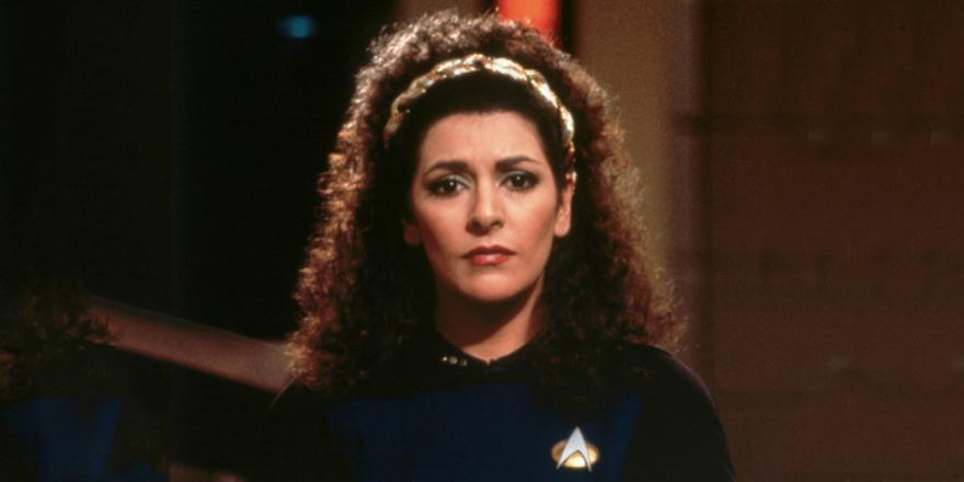 We\re sensing that birthday wishes are due for   Deanna Troi. Many happy returns! 