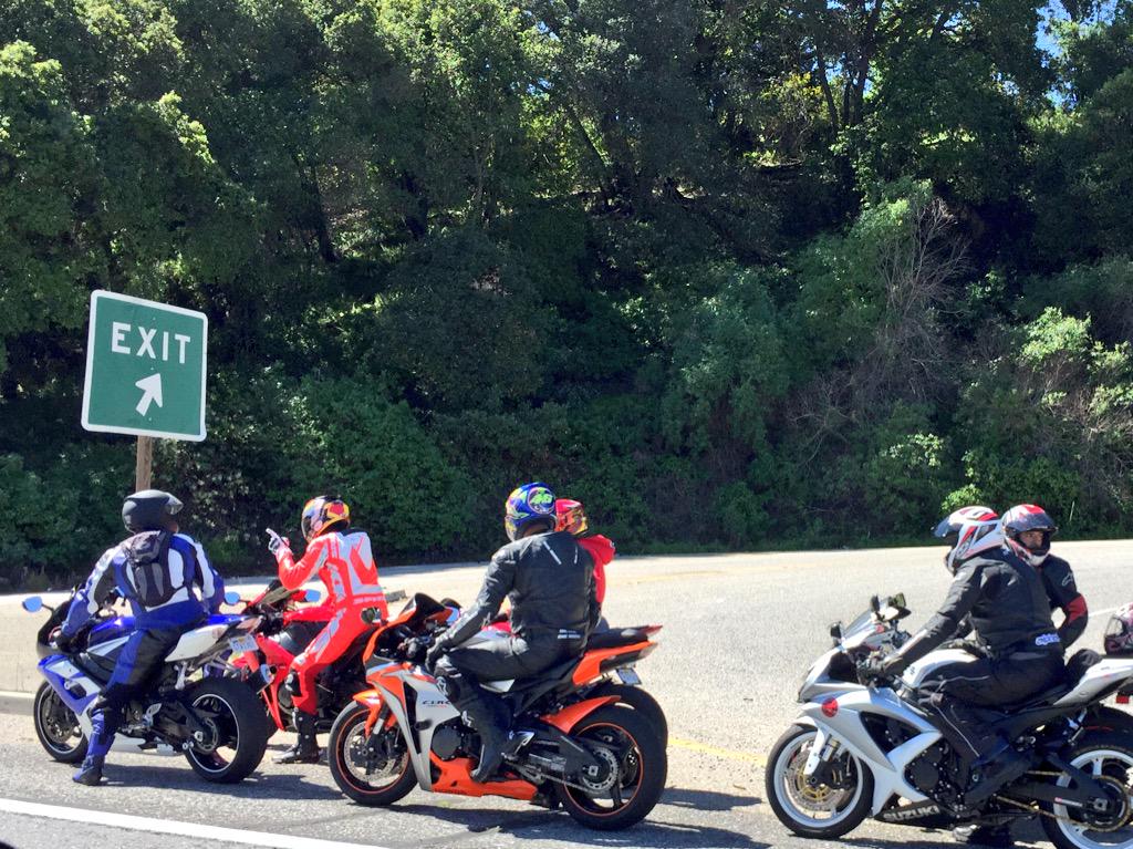 wheatazogg's tweet photo. Motorcycles flew by and then pulled over on the road to Santa Cruz: CA17 or Bear Creek Road? They chose the highway. http://t.co/y1SSj1nB5d