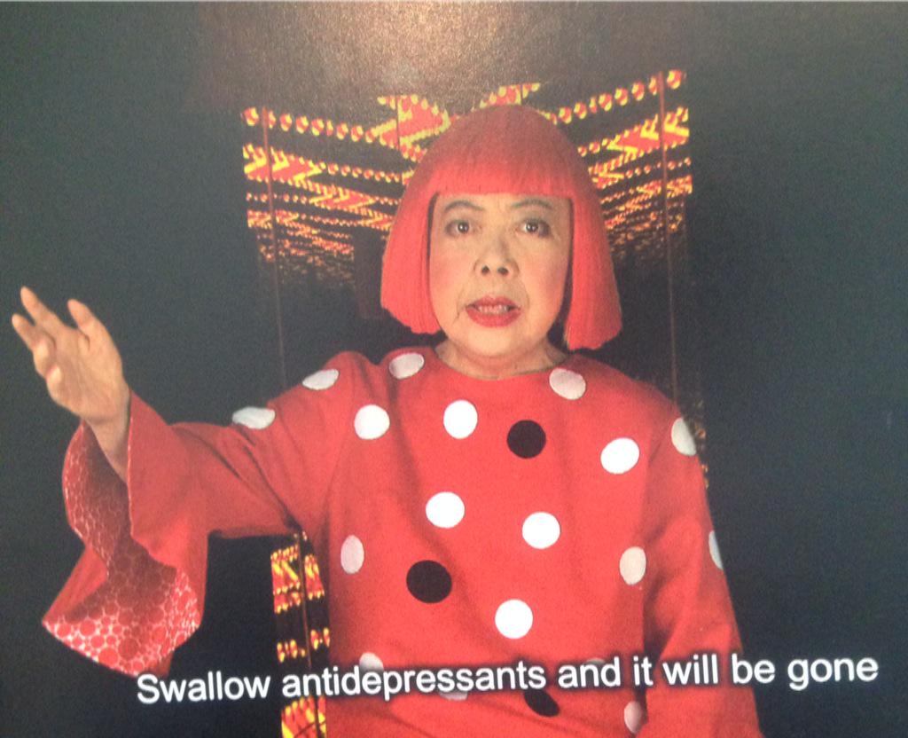 FlorEscudero's tweet photo. Yayoi knows... http://t.co/gFsk0T6LK1
