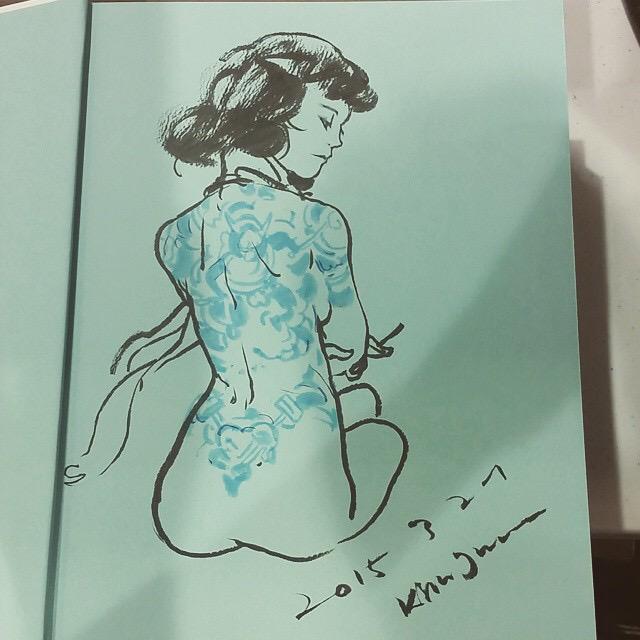 Kim Jung Gi #booksigning #ECCC #ComicCon2015 #sketch #sketchbook 