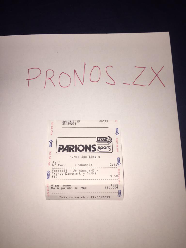 Pronos_ZX's tweet image. Premier jour de la création de la page on va déjà encaissé #Pronos