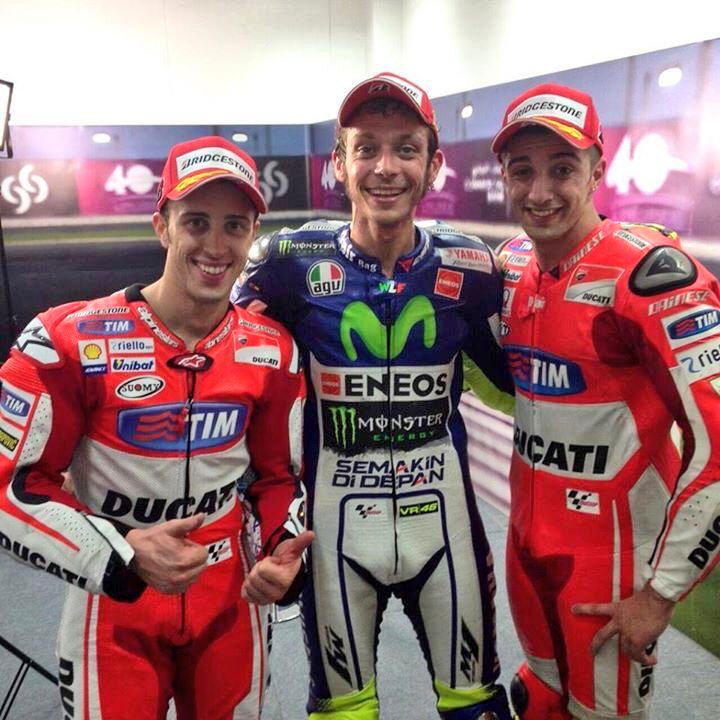 simonabati9's tweet photo. Edition 2015 by @ValeYellow46
"La moto estaba fantรกstica y paso a paso he ido llegando"
#Bravissimo #TripleteItaliano http://t.co/MBaUmQuFVX