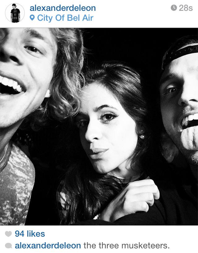 “<a href="/_5SOSFAMUPDATES/">5SOS Updates</a>: Alexander DeLeon just posted this photo on IG with Ashton and Camila ”