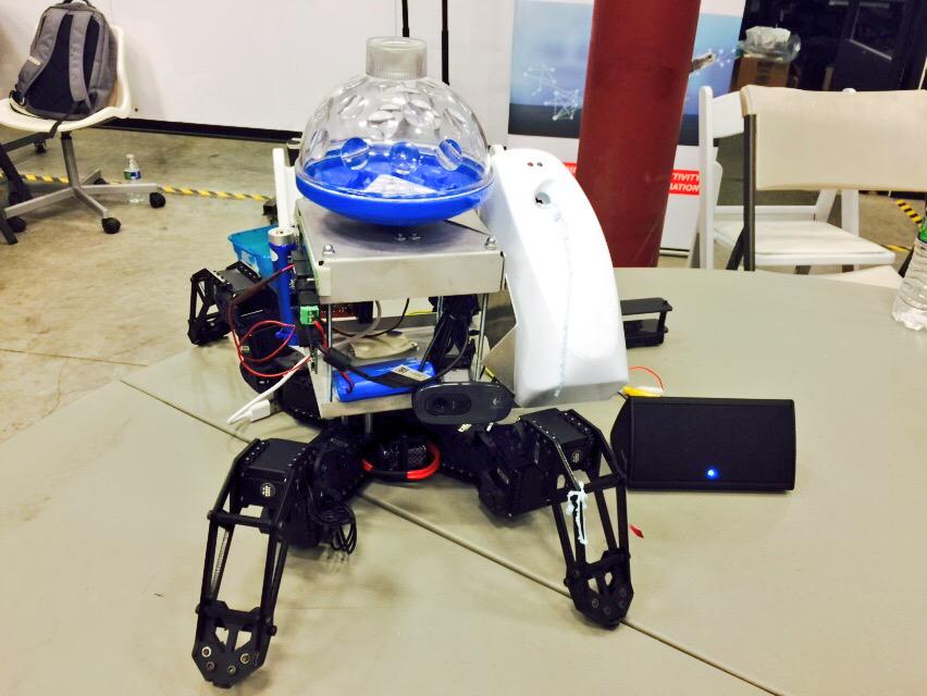 JimStLeger's tweet image. PartyBot! Powered by @Intel Edison. Another great project produced during the #HardwareWeekend #Hackathon.