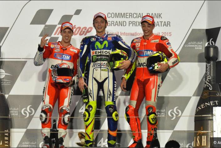 Minnipooh1's tweet photo. Era talmente tanto ke nn vedevo una gara così!!! #3italiani #vincitori
Grazie grande campioni d'Italia #MotoGPQatar http://t.co/Qwy6enlOzE