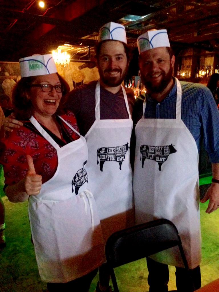 etpearce's tweet photo. Stoked to be @RepublicNOLA for @BrooklynBrewery #NOLAMash #beefsteak dinner w/@hldomingue & @larsenmd #allthebeef http://t.co/e6dVPWVzPI