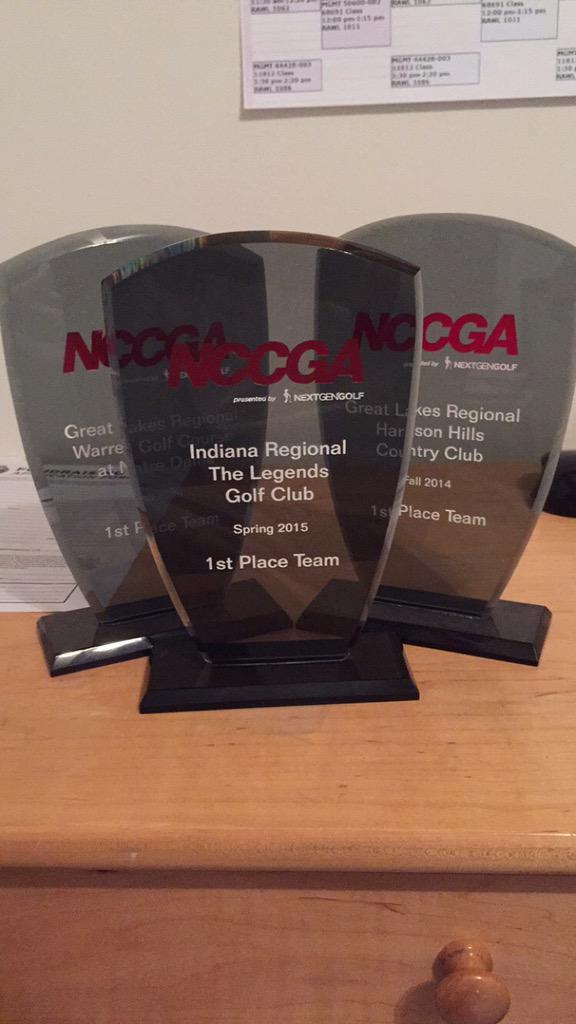 PurdueClubGolf's tweet photo. Picked up spring season right where we left off, looking for the clean sweep this year. @NCCGA #BattleforBryan http://t.co/bHPG0EvjRT