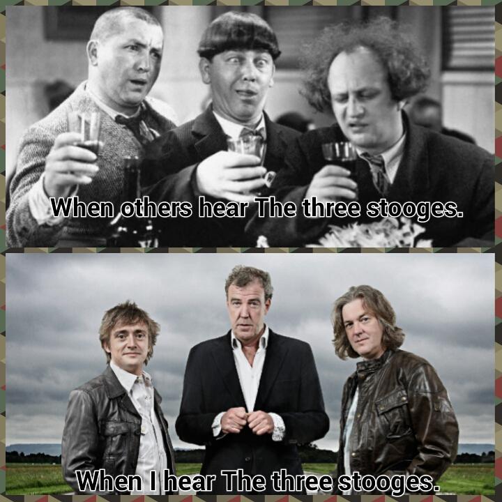 dylan96dj's tweet photo. @JeremyClarkson, @RichardHammond, @MrJamesMay.you'll always be our Three stooges. #LongLiveTopgear. http://t.co/0amxvMFpBQ