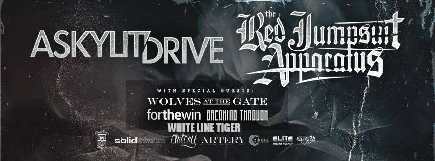 April 10th catch ya boys w/ @redjumpsuit, <a href="/ASkylitDrive/">A Skylit Drive</a> &amp; <a href="/wolvesatthegate/">Wolves At The Gate</a> at @SantosPartyHaus! #Manhattan #NY #WLT