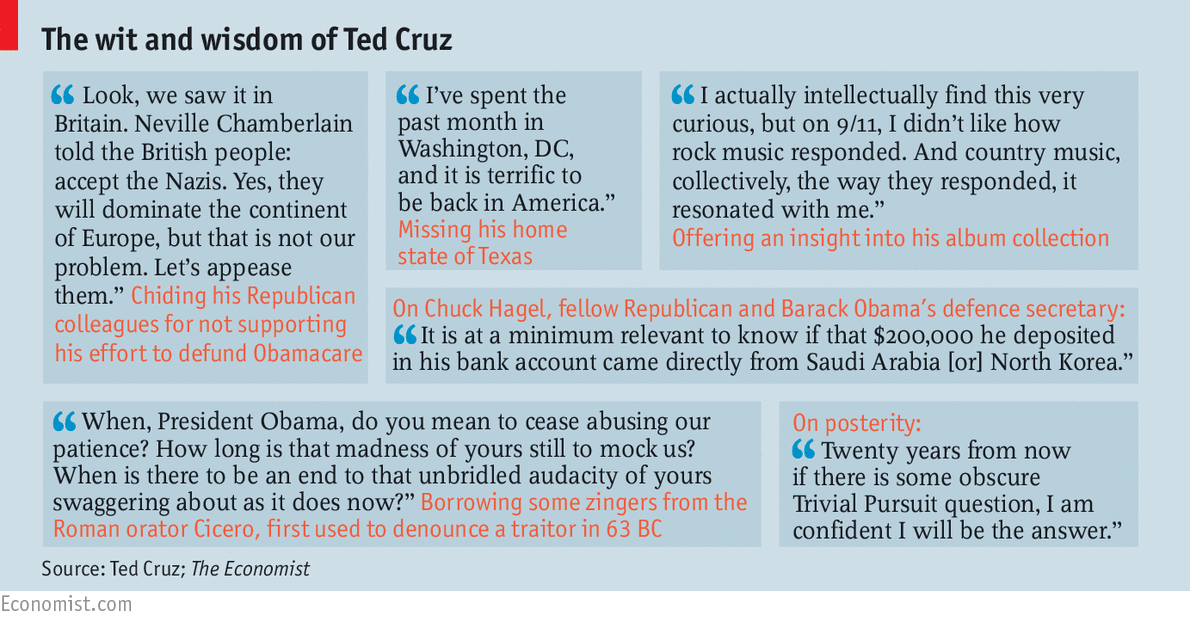 TheEconomist's tweet image. The wit and wisdom of Ted Cruz econ.st/1F18jPQ