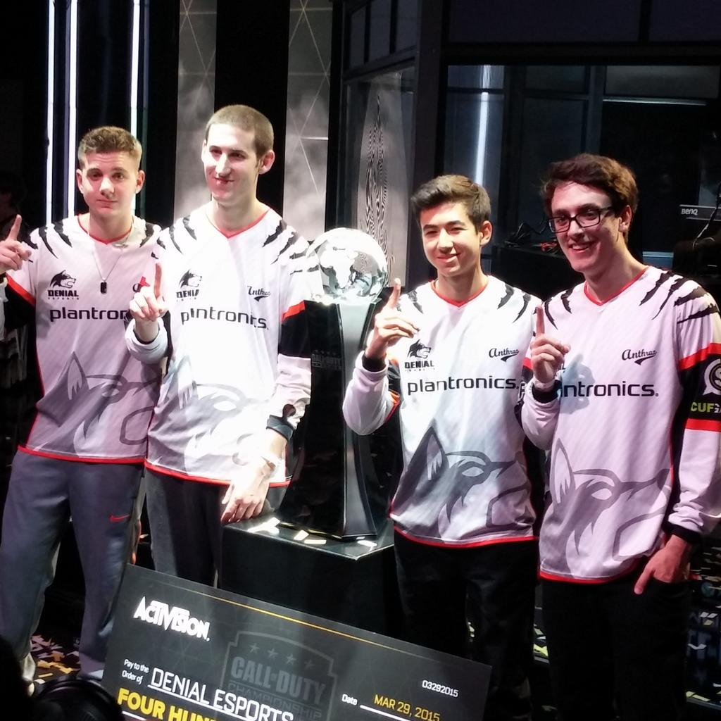MLG's tweet image. The 2015 @CallofDuty World Champions, @DenialEsports!