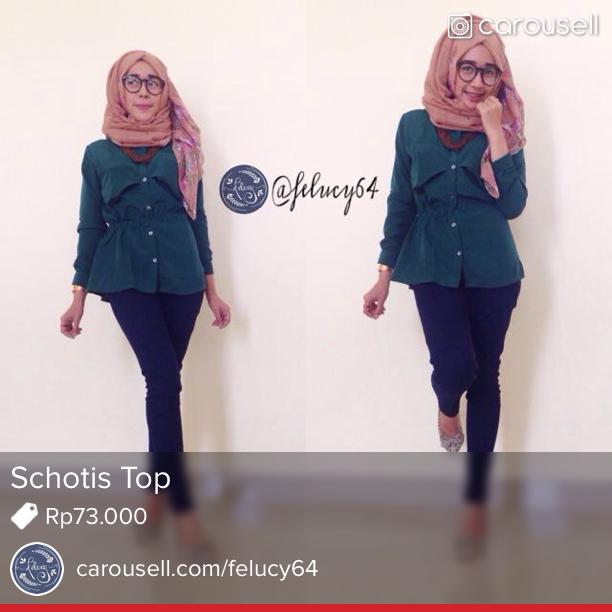 Selling Schotis Top Rp73.000 carousell.com/p/16245940/ #carousell <a href="/carousell_id/">Carousell Indonesia</a>