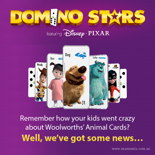 MamamiaParents's tweet photo. Woolies has teamed up with Pixar for the latest edition of the Collectibles craze, Domino Stars. #iheartwoolworths http://t.co/a8Nrr8NqjW