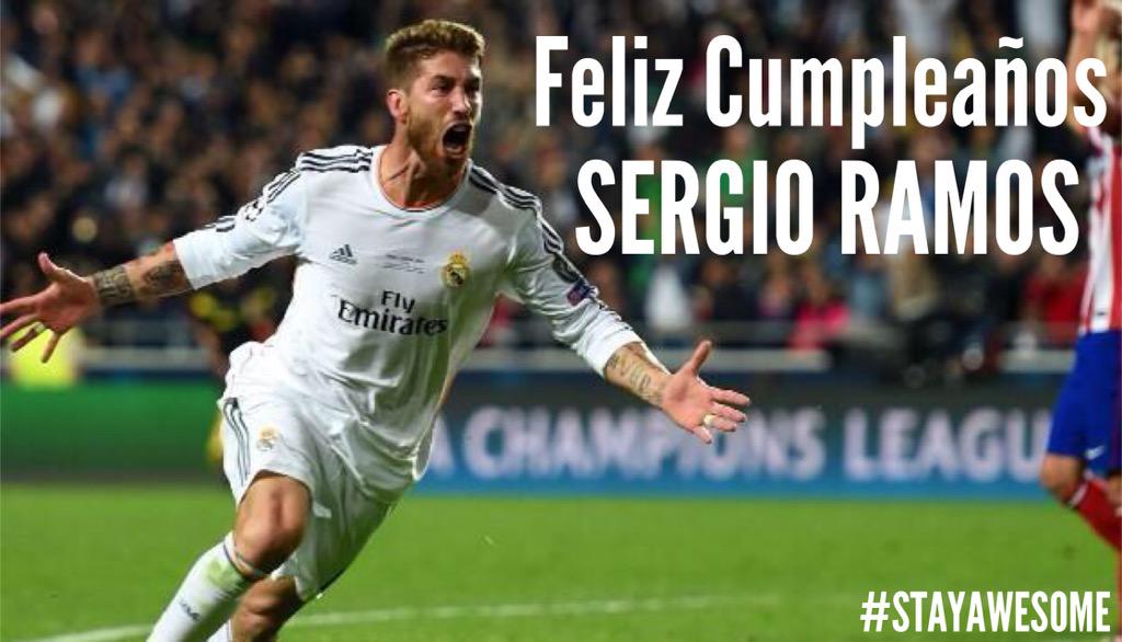 Feliz Cumpleaños Sergio Ramos You\re The Best Defender In The World, Happy Birthday Captain 