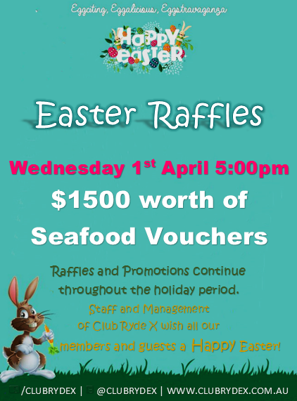 ClubRydeX's tweet photo. MEGA SEAFOOD RAFFLE ON THIS WEDNESDAY! http://t.co/rRU93uudBJ