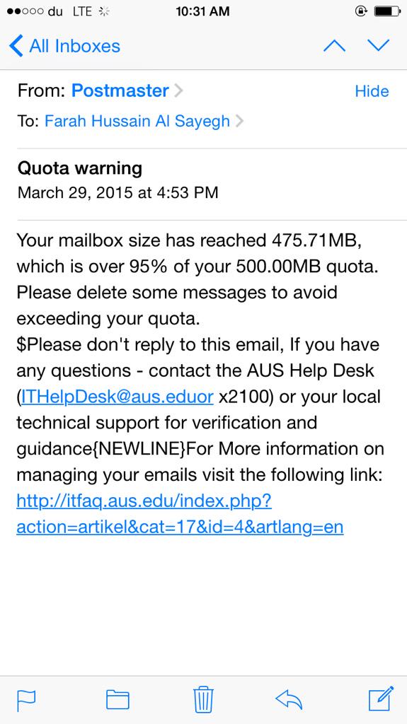 Maybe if people stopped losing their things, I wouldn't be exceeding my quota so quickly.